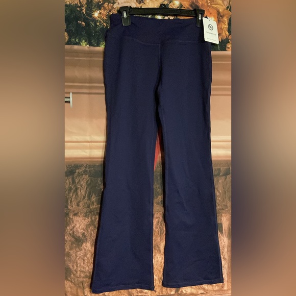 Back Pockets Bootcut Leggings darkpurple - Picture 3 of 6